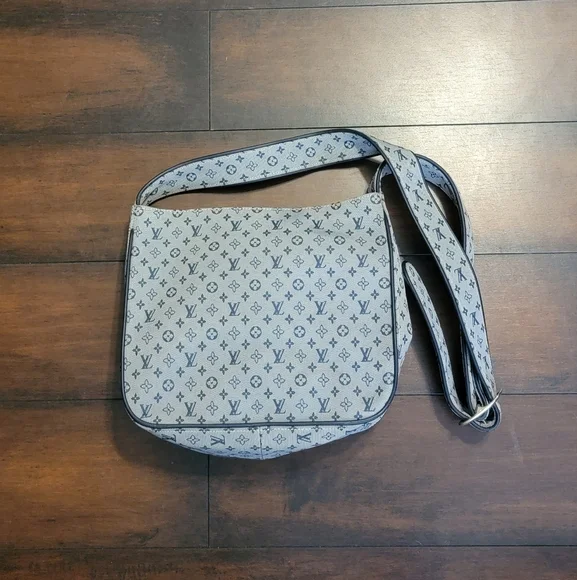 Designer Inspired LV Denim Multicolor Crossbody Bag - Picture 3 of 4